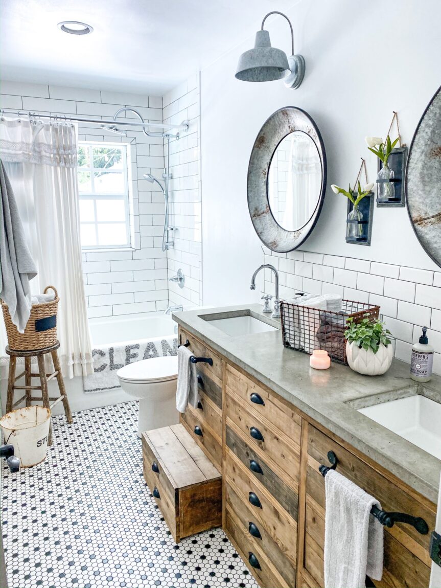 Looking for a great bathroom remodel idea? These 15 gorgeous bathroom remodels will help you squeeze maximum design style into a small space. Dig in and enjoy.