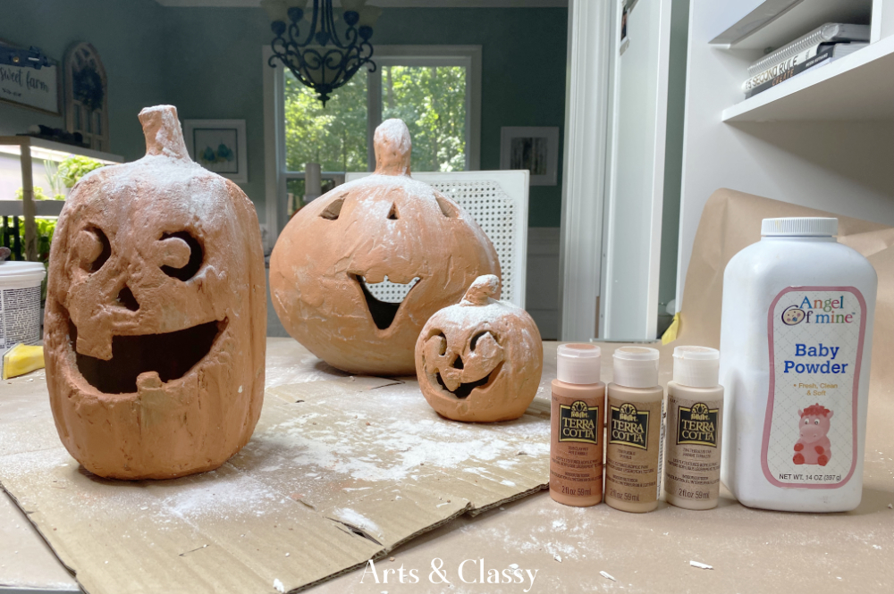 Terracotta Pottery Barn Pumpkin DIY Dupe Tutorial