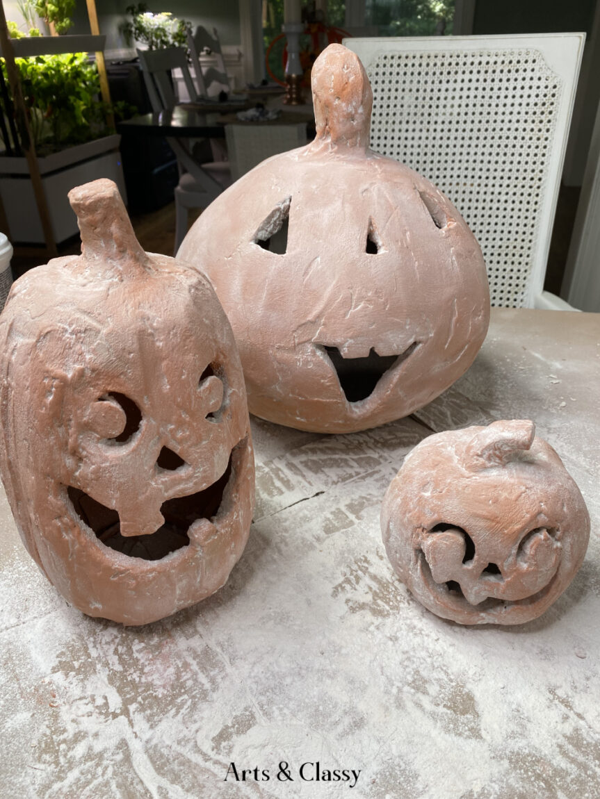 Terracotta Pottery Barn Pumpkin DIY Dupe Tutorial