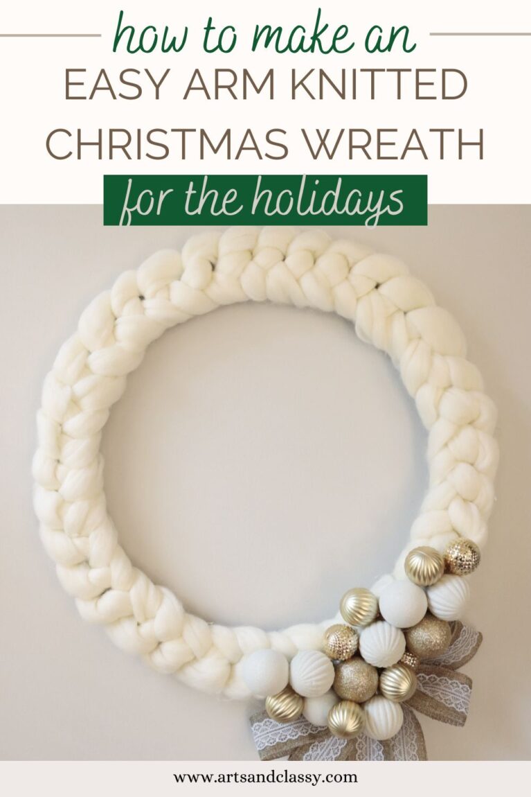 Looking to add a festive touch to your holiday decor? Look no further than this easy arm knitted wreath! This simple project can be completed in just an hour or two, and is a great way to use up any leftover yarn you may have. So grab some friends and get knitting!