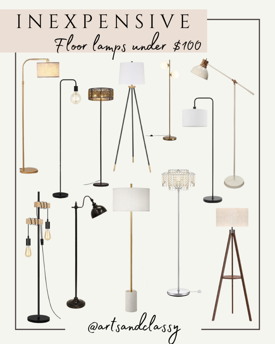 15 Cheap Apartment Decorating Ideas That Look Luxurious. Floor lamps under $100