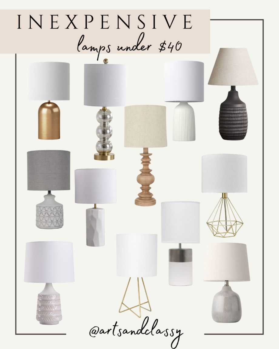 15 Cheap Apartment Decorating Ideas That Look Luxurious - Lamps under $40