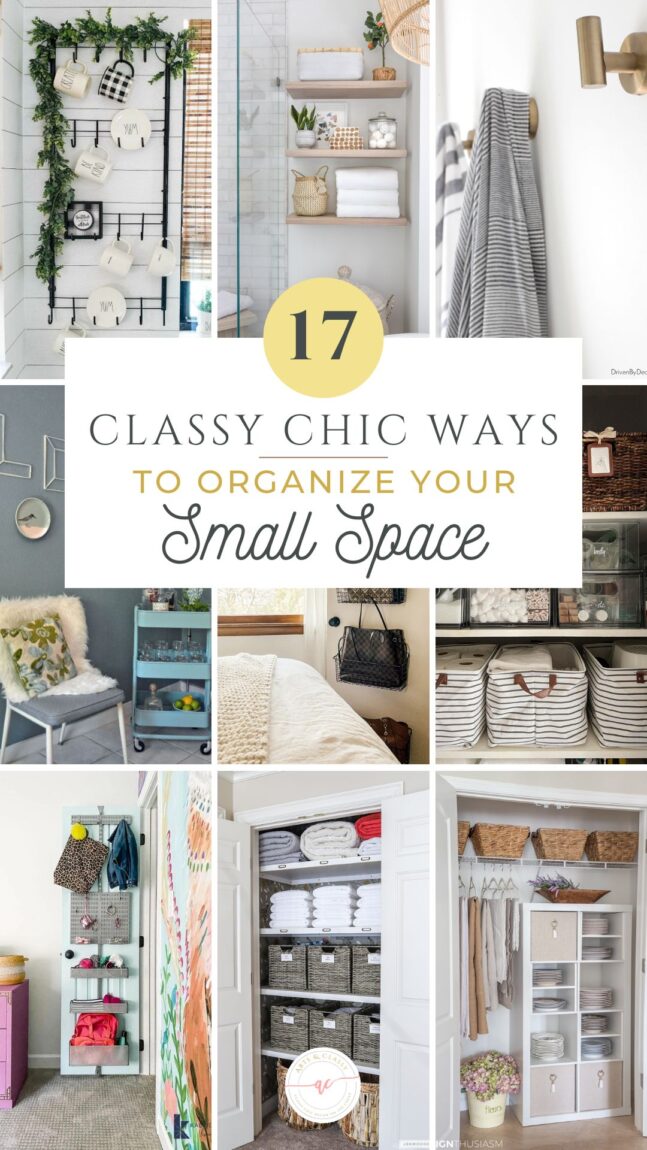 7 Small Space Organization Ideas - Pine and Prospect Home