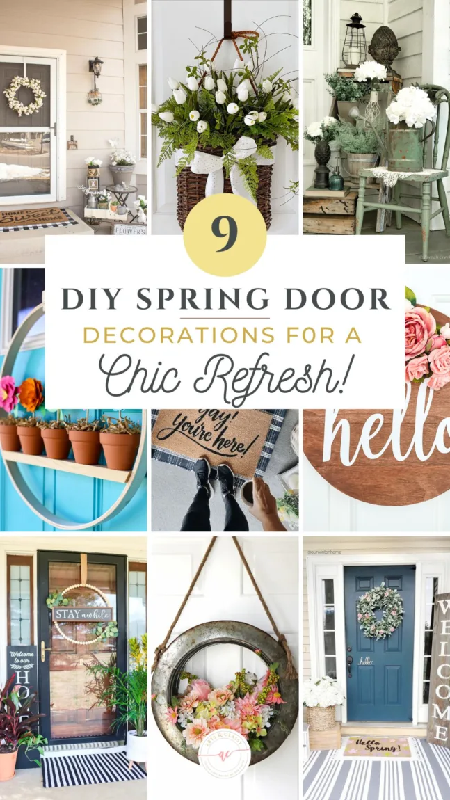 Give your home a quick and easy update this spring with these budget-friendly door decoration projects. From wreaths to garlands, there's something here for everyone!
