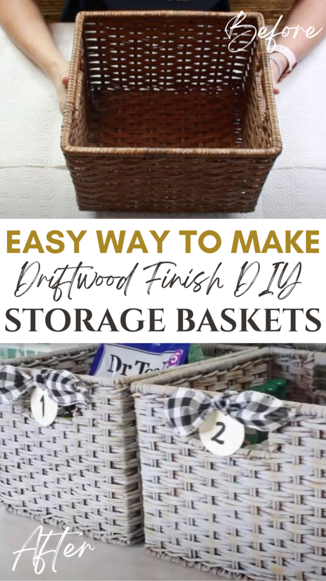 Are you looking for an easy way to create a unique aged driftwood-style finish on your baskets? An aged driftwood finish can give any basket a timeless and rustic feel. Creating this look doesn’t have to be complicated! All it takes is some simple supplies and the knowledge of how to create a driftwood finish DIY storage basket! With this helpful guide, I’ll show you step-by-step how to get that classic vintage feel in no time at all. 