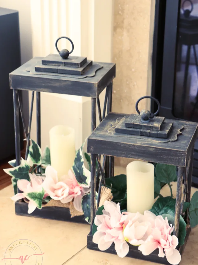 Easy DIY Dollar Tree Lantern with a Farmhouse Twist