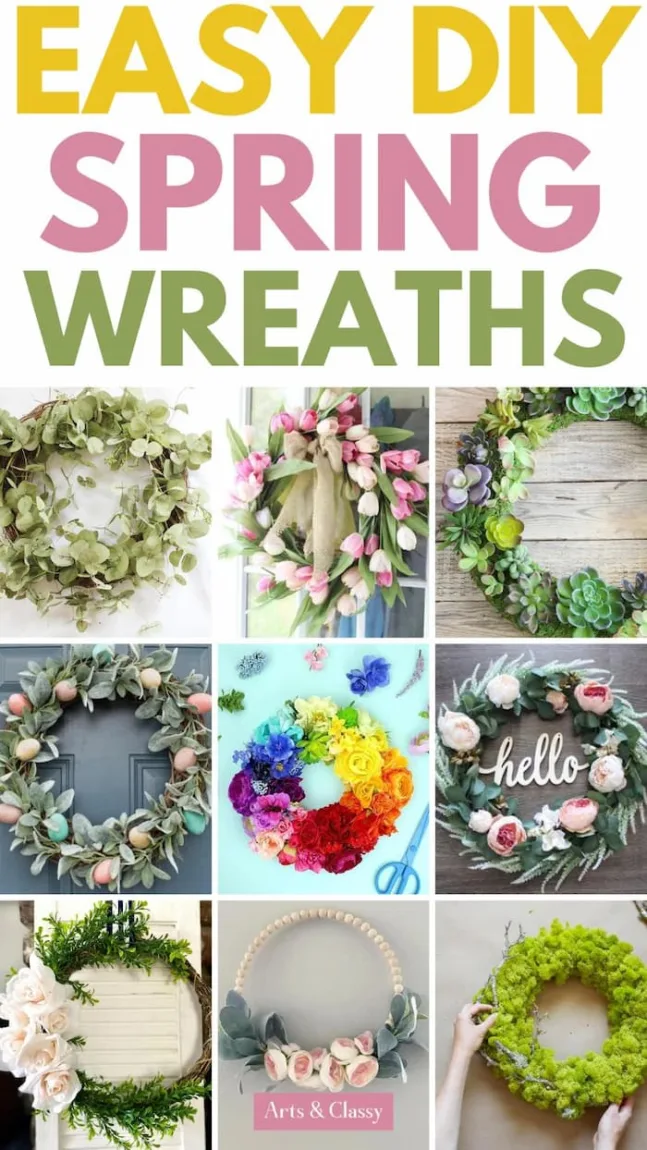 easy diy spring wreaths