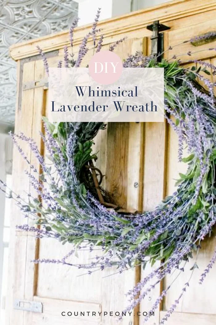 whimsical lavender wreath