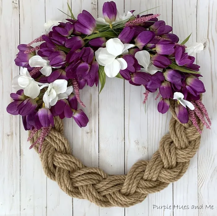 braided rope spring wreath