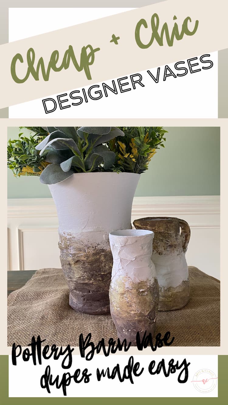 Learn How to Make an Affordable & Easy DIY Pottery Barn Dupe Vase