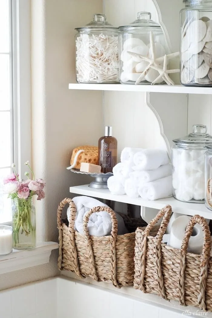 8 Essential Tips for Decorating a Navy Blue Bathroom on a Tight Budget - Maximize Storage Space