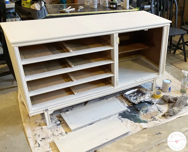 Transform-an-inherited-buffet-before-and-after-into-a-gorgeous-vintage-piece-priming