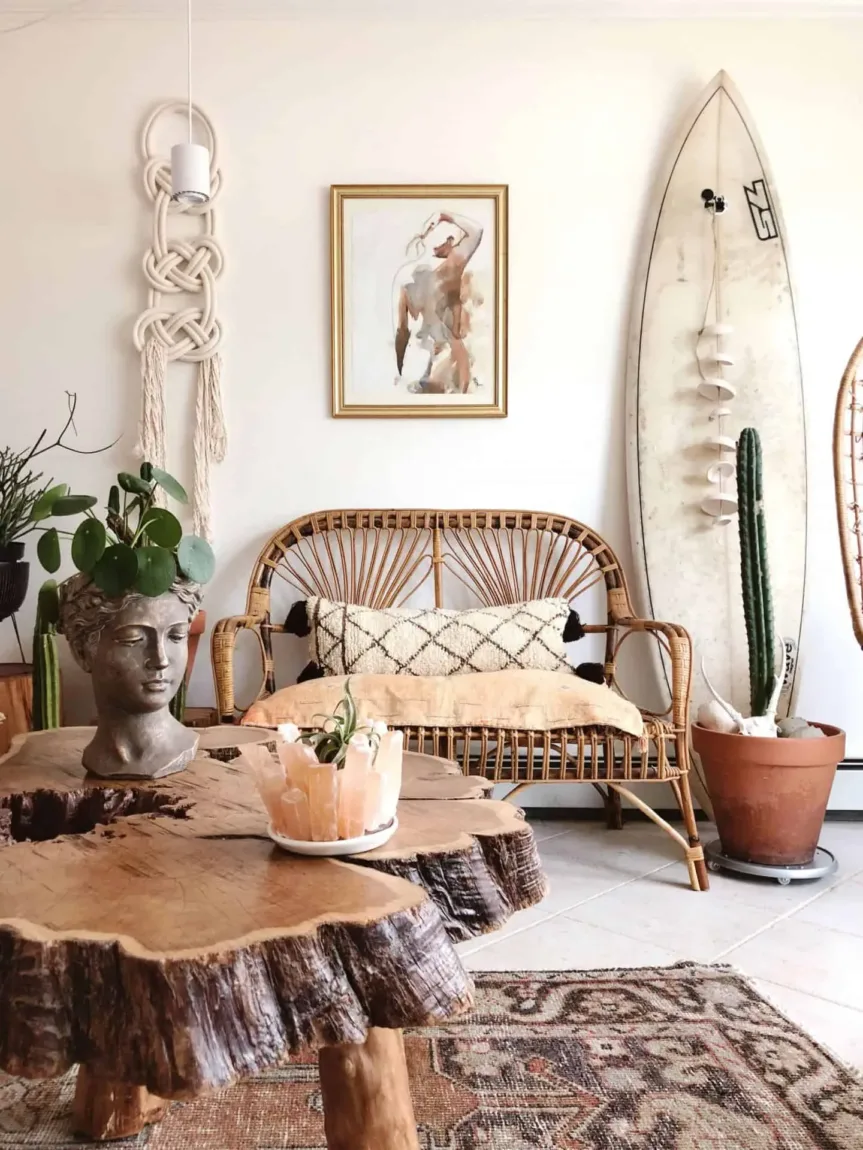 Add Bohemian Decor On A Budget To Your Home - Embrace Natural Materials