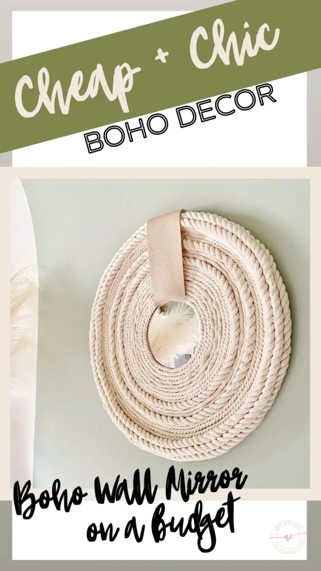 DIY Dollar Store Mirror Boho Style That Is Easy Cheap And Fast On Pizza Pan