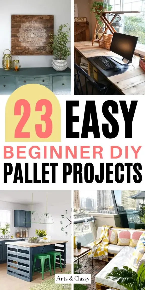 23 Easy Beginner DIY Pallet Projects for Home Decor