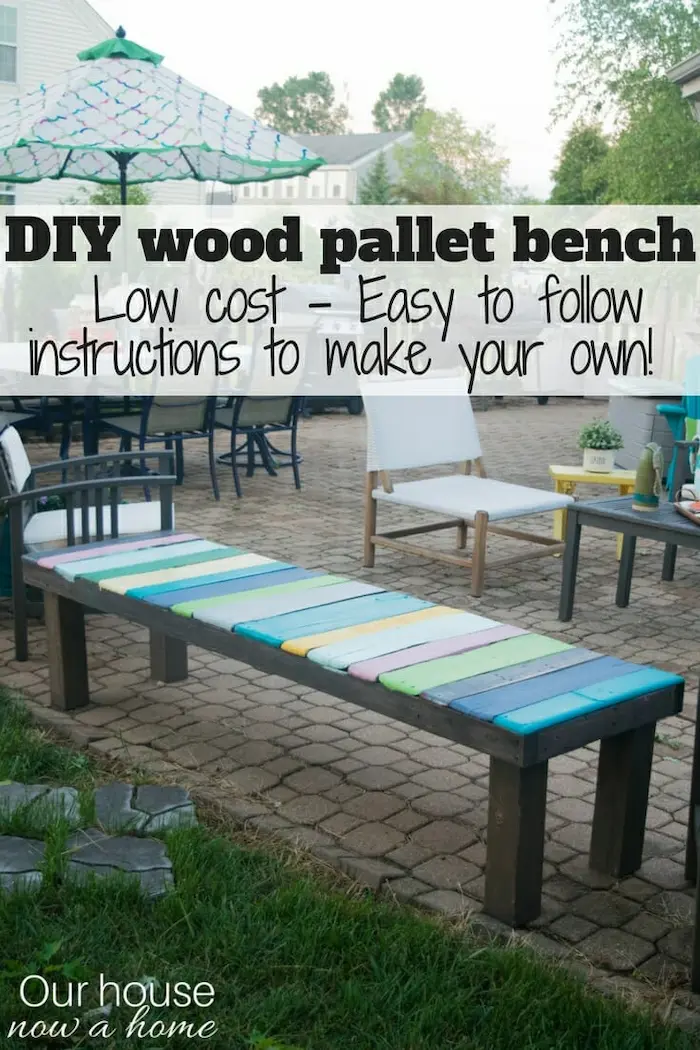 Upcycle with Style - Easy Beginner DIY Pallet Projects for Home Decor - Pallet Bench