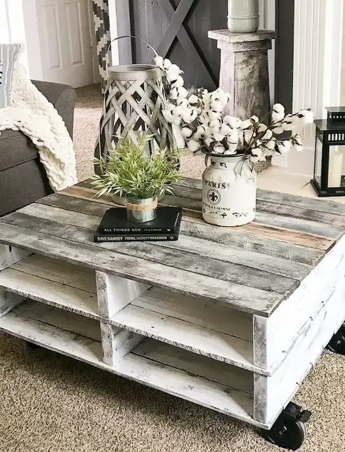 Upcycle with Style - Easy Beginner DIY Pallet Projects for Home Decor - Pallet Coffee Table
