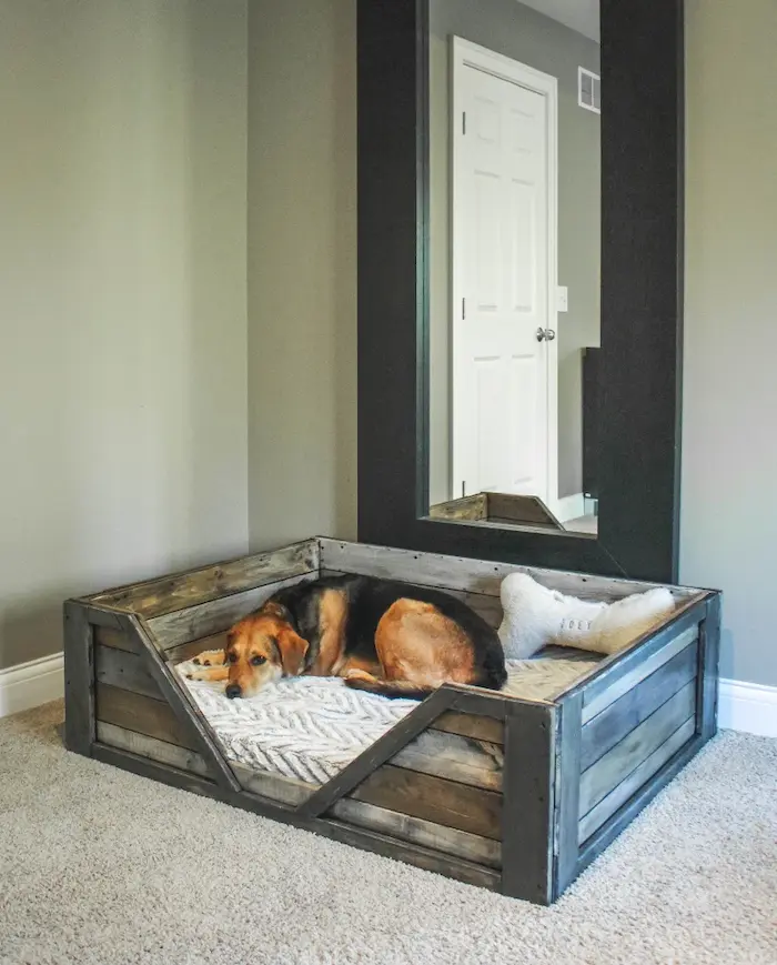 Upcycle with Style - Easy Beginner DIY Pallet Projects for Home Decor - Pallet Dog Bed