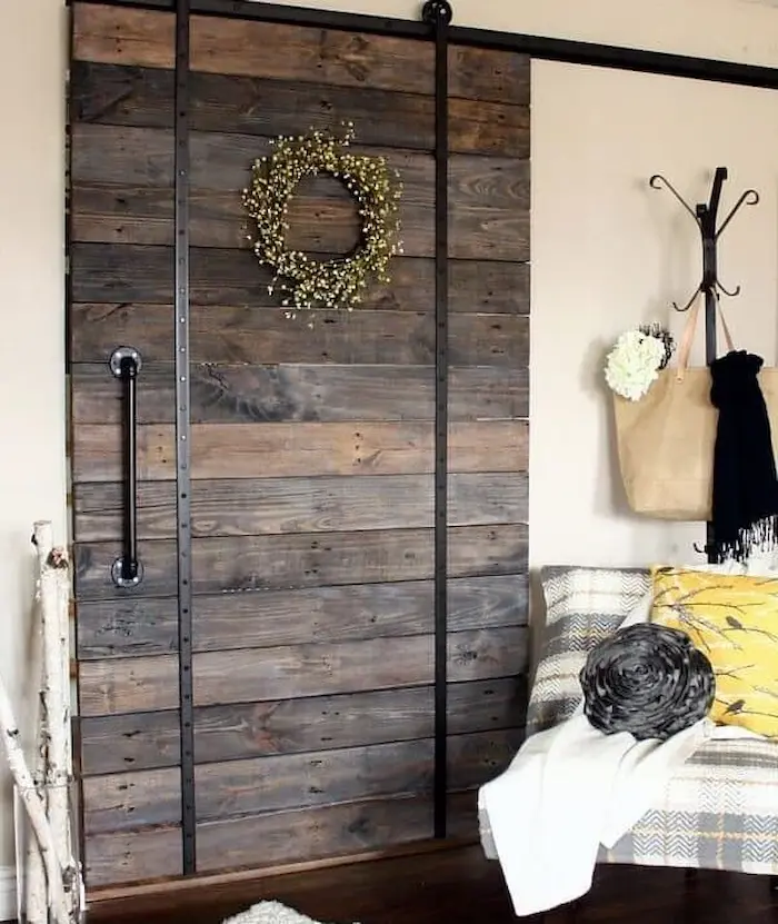 Upcycle with Style - Easy Beginner DIY Pallet Projects for Home Decor - Pallet Barn Door