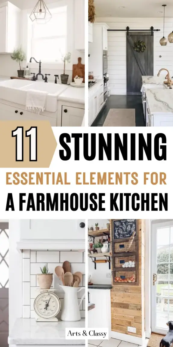 11 Stunning Essential Elements of Farmhouse Kitchen Decor
