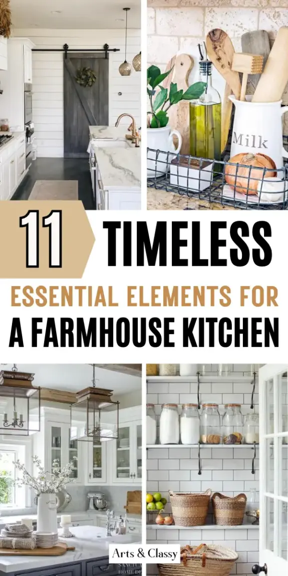 11 Timeless Essential Elements of Farmhouse Kitchen Decor