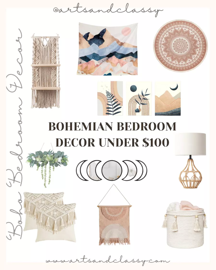 Bohemian Bedroom Decor Under $100