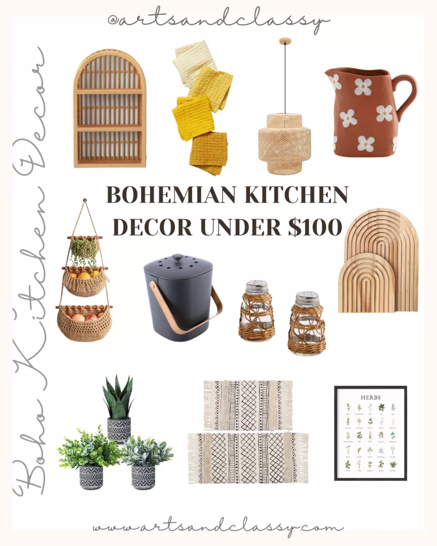 Bohemian Kitchen Decor Under $100