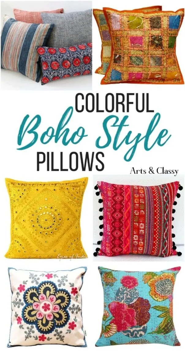 Colorful Boho Style Pillows