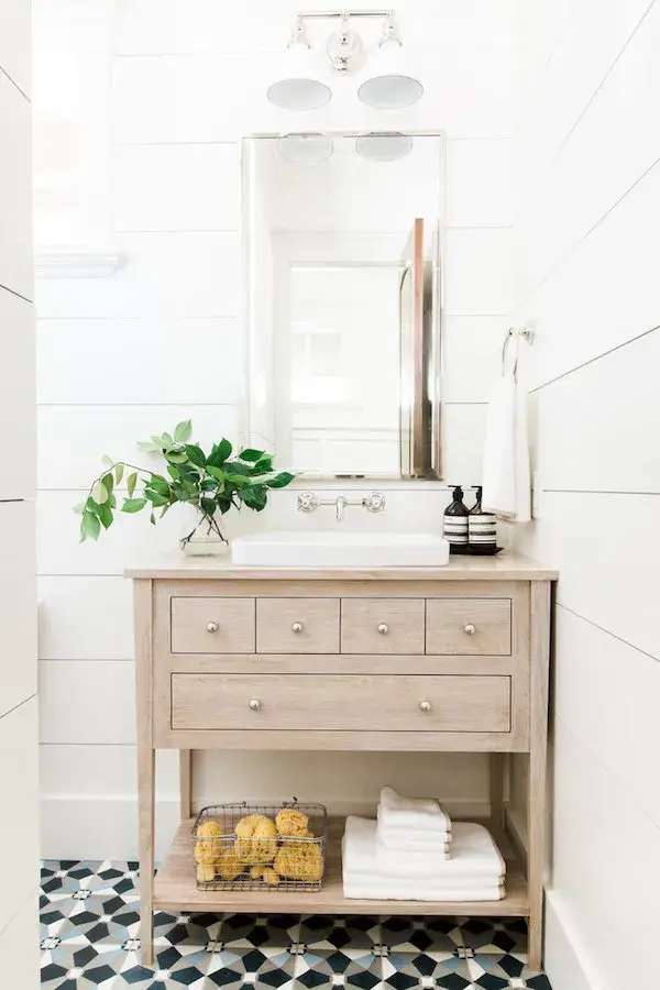 Small but Mighty - 19 Clever Powder Room Ideas for Limited Spaces - Incorporate Open Shelving