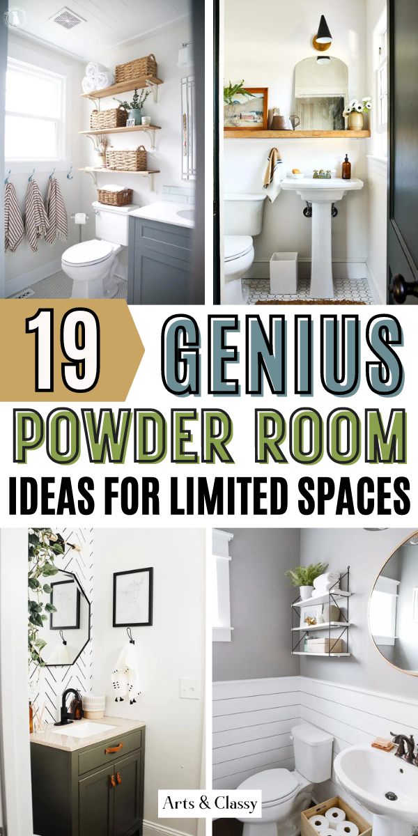 Small but Mighty: 19 Clever Powder Room Ideas for Limited Spaces – Arts ...