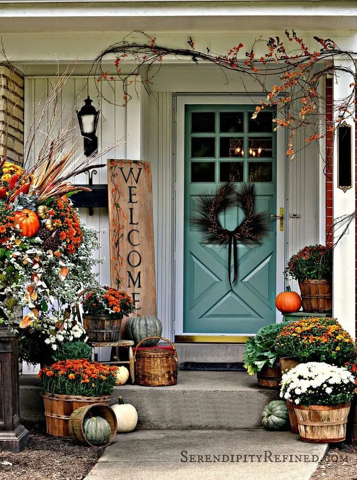 Outdoor Decor: Embrace the Colors of Fall. Embrace the beautiful colors of fall in your outdoor decor.
