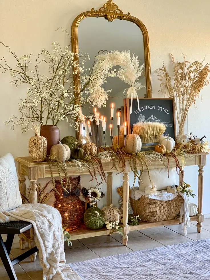 Make your entryway cozy and inviting for the autumn season with these decor ideas. Welcome fall with style.
