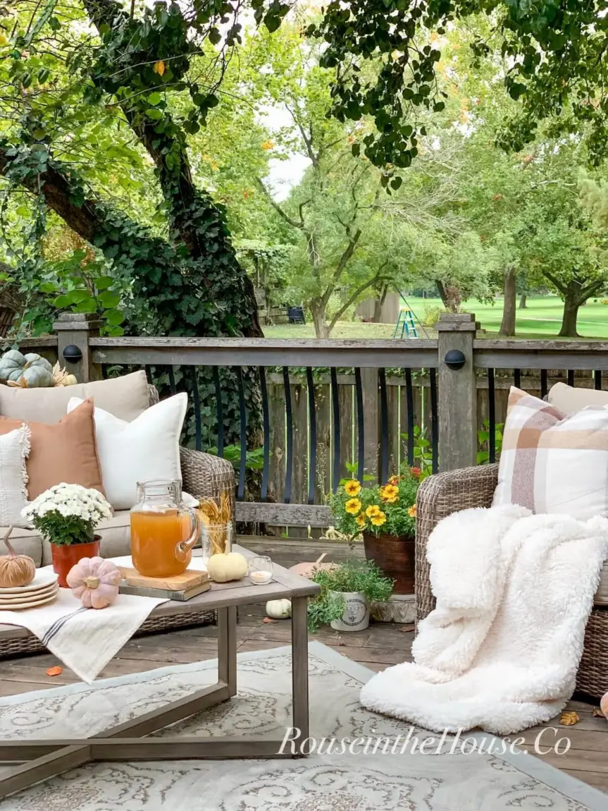 Fall Decor Inspiration for Your Outdoor Space. Find inspiration for decorating your outdoor space this fall.
