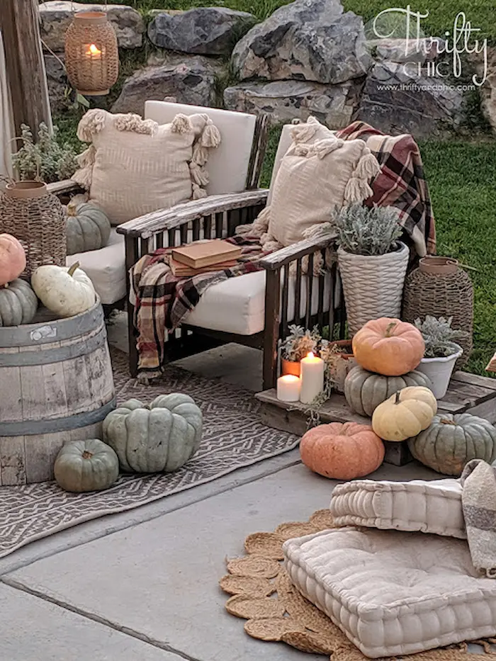 Create a Cozy Fall Haven Outside. Craft a cozy outdoor haven for fall relaxation and gatherings.
