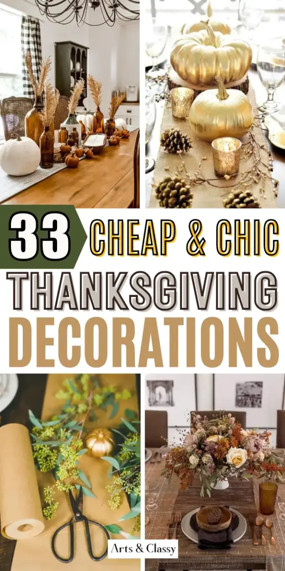 Thanksgiving Table Decoration Ideas for Every Taste. Satisfy every taste with these 33 diverse Thanksgiving table decoration ideas.