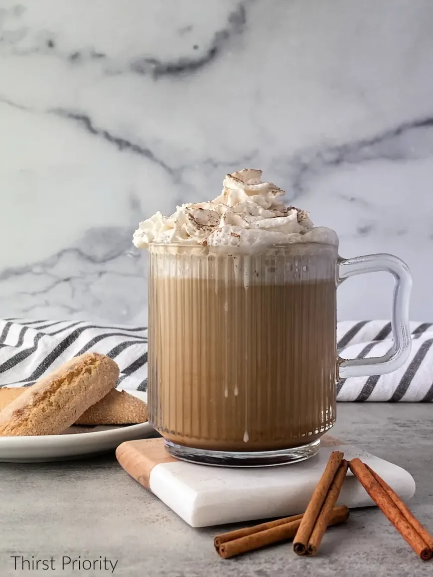 This cinnamon dolce latte recipe is easy to make, and delicious. The best part is that you can easily make it in the comfort of your own home and you don’t need a fancy espresso machine. You can skip the local coffee shop because this delicious latte is made with simple ingredients that you will love. 

