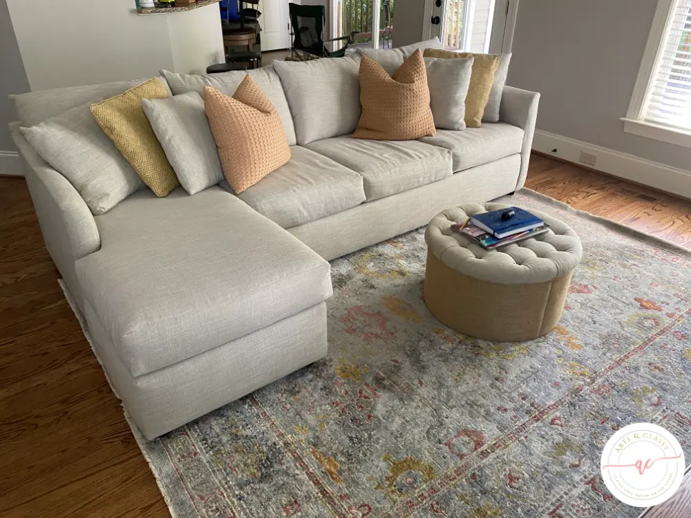9 Essential Tips for Finding Thrifted Furniture Like a Pro - My sofa that I found second hand from Facebook Marketplace