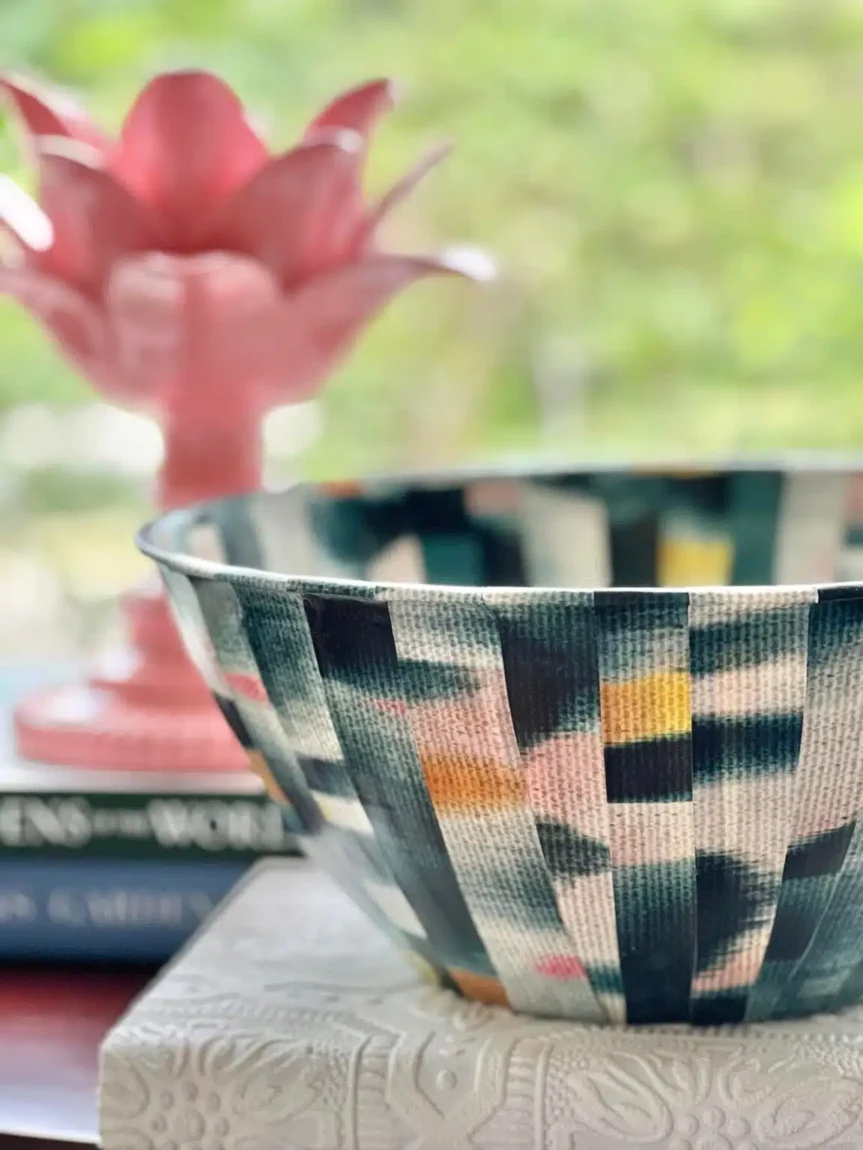 Craft A Decorative DIY Wallpaper Bowl for under $5