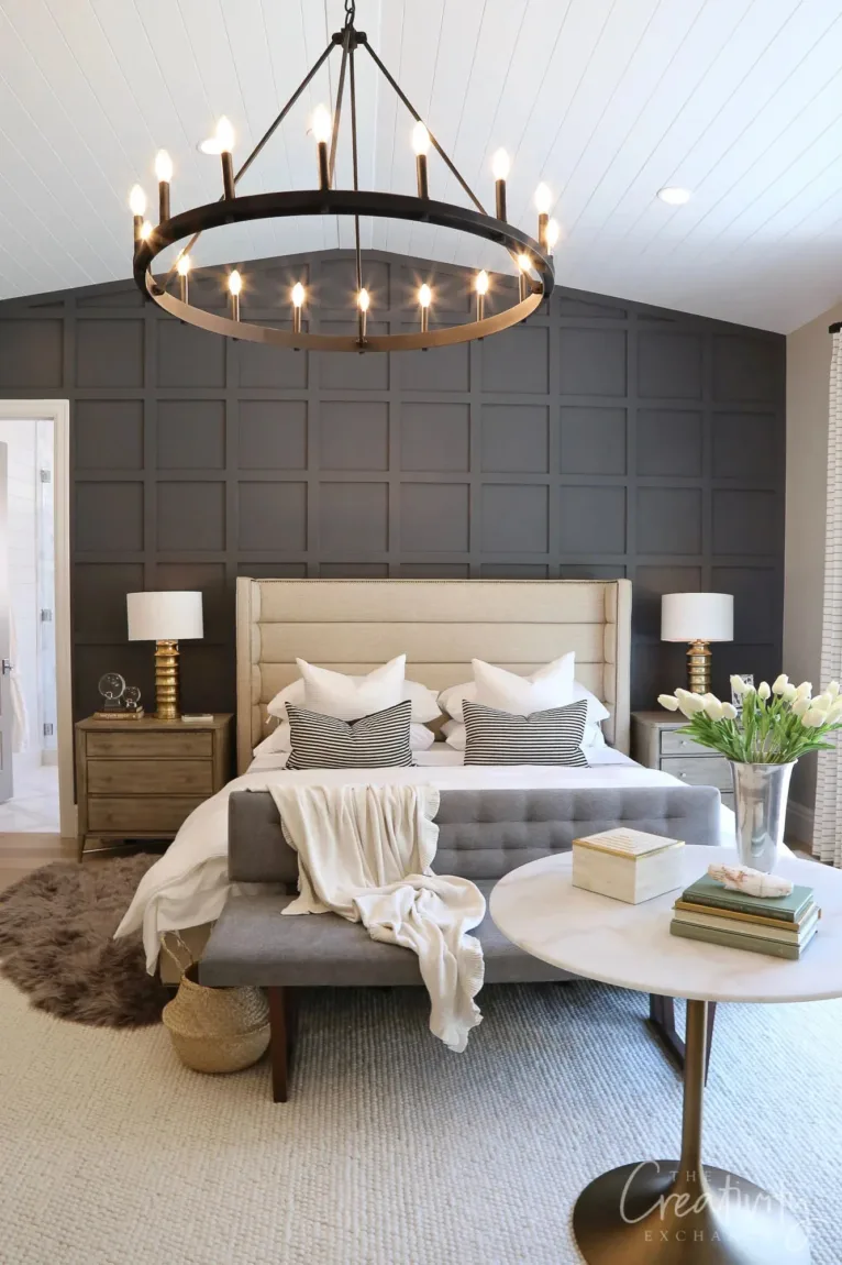 Daring Décor: Transform Your Bedroom with Black Accent Walls	