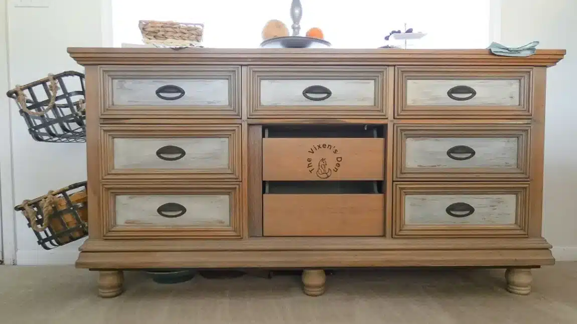 Dresser to Buffet Makeover