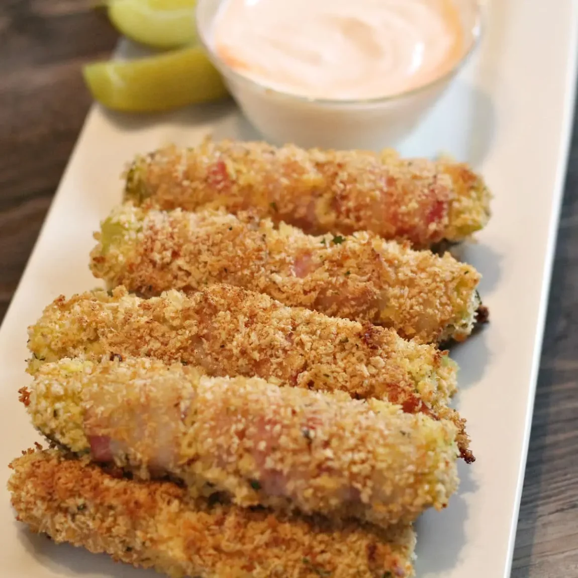 Crispy Bacon-Wrapped Pickles From The Oven