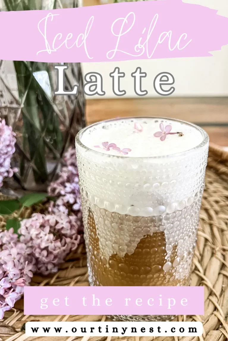 How to make an iced lilac latte