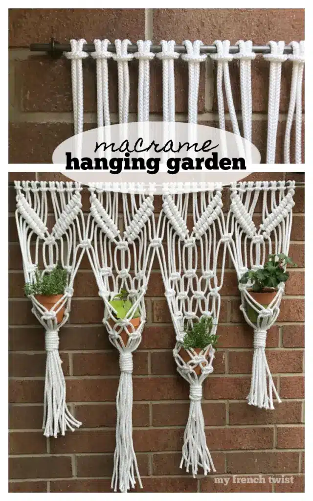 Macrame Hanging Herb Garden