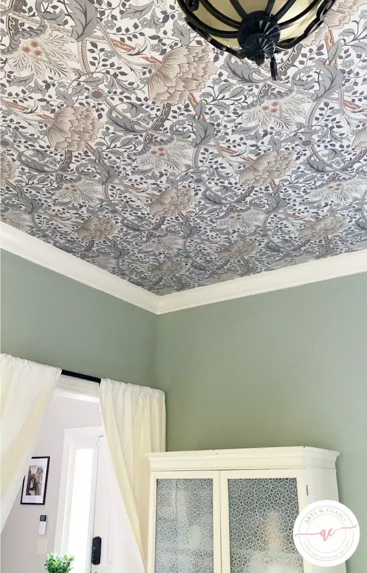 set-your-sights-higher-chic-office-with-peel-and-stick-ceiling-wallpaper