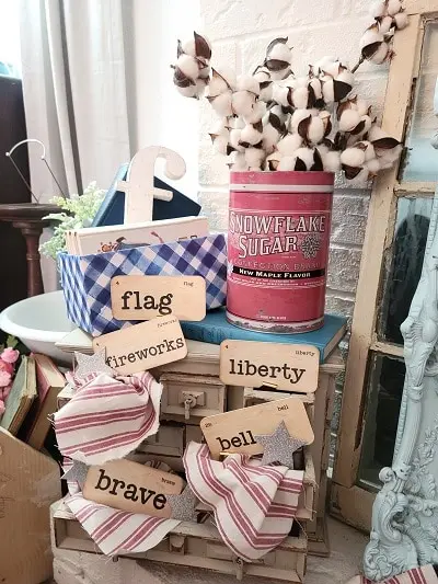 Create A Patriotic Mantel As American As Apple Pie
