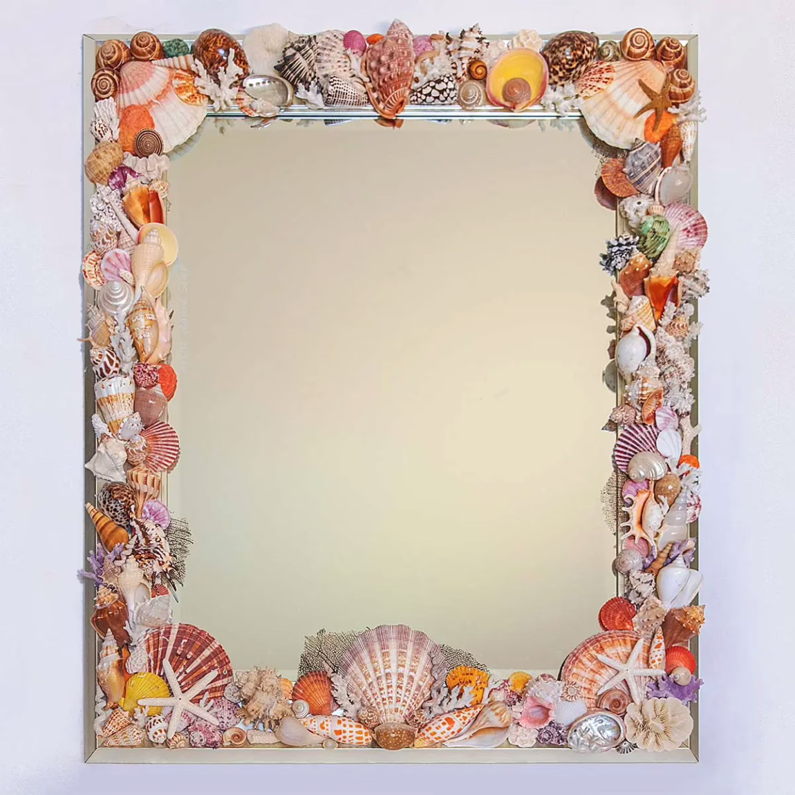 Seashell Decorated Mirror