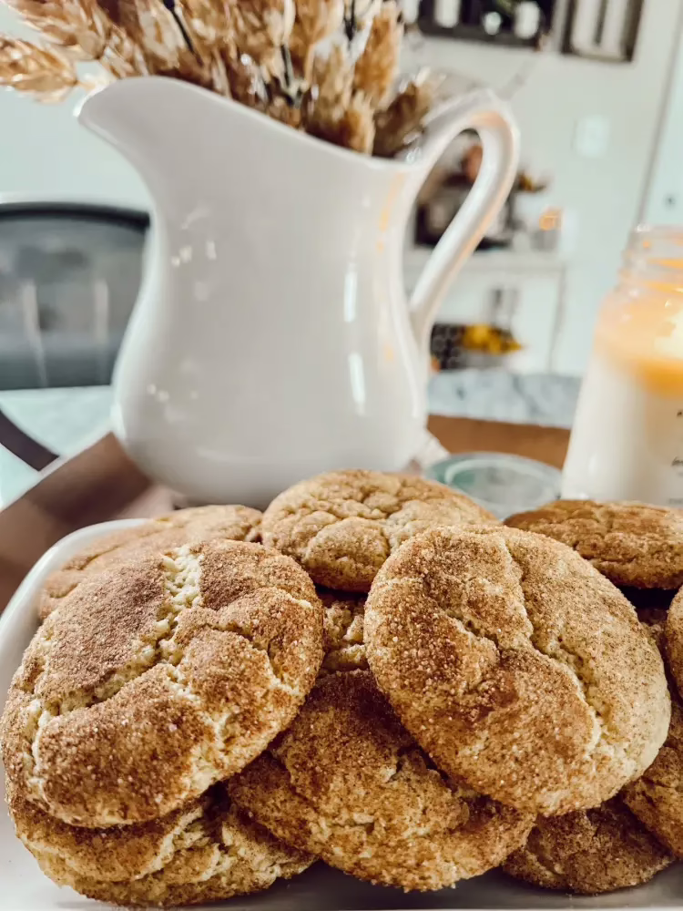 Easy Pumpkin Snickerdoodle Cookies